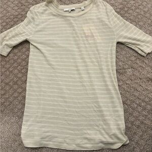 Vince Kids Short Sleeve Tee in Light Cream